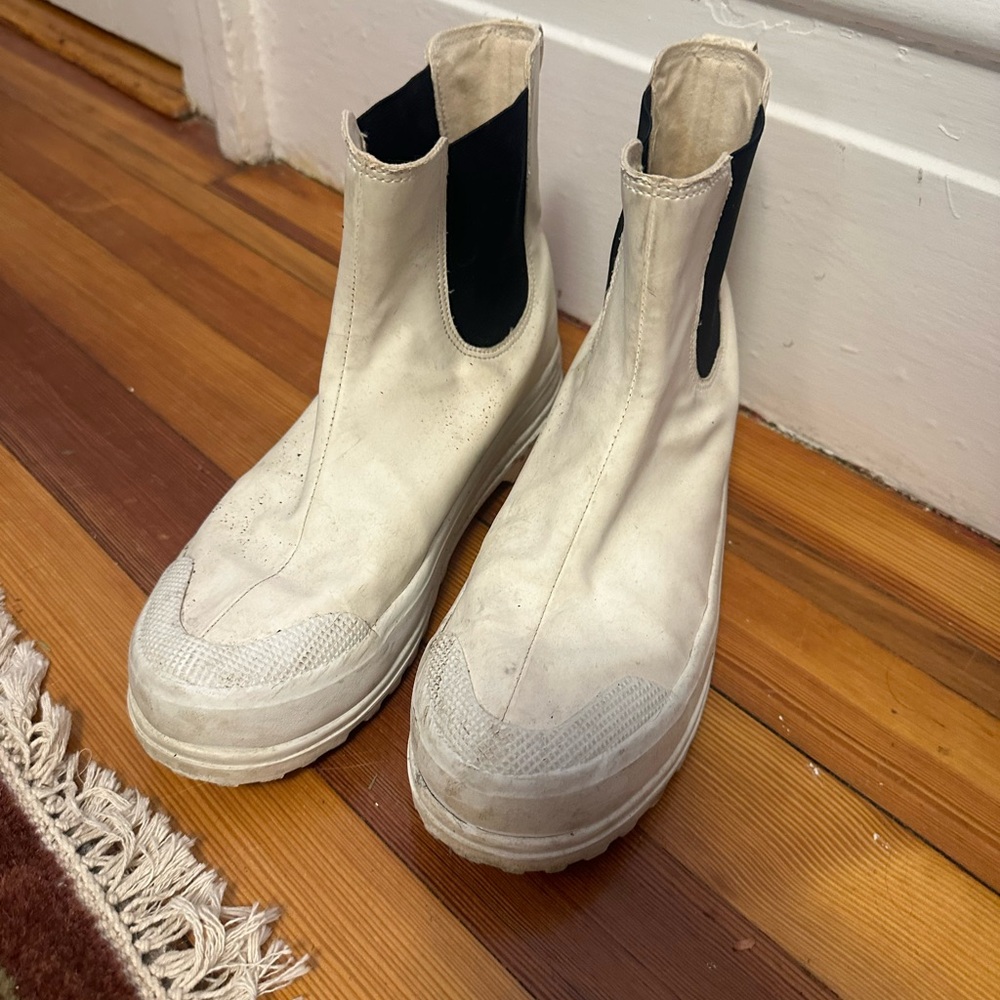 Alexa Chung for Superga / White High-Top Boots